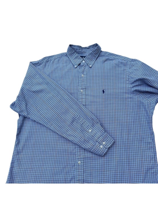 Ralph Lauren Other - Ralph Lauren Long Sleeve Button Down Shirt Size 17.5 XL Classic Fit Blue Plaid